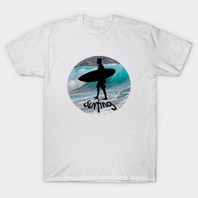 Surfing T-Shirt by Pipa's design